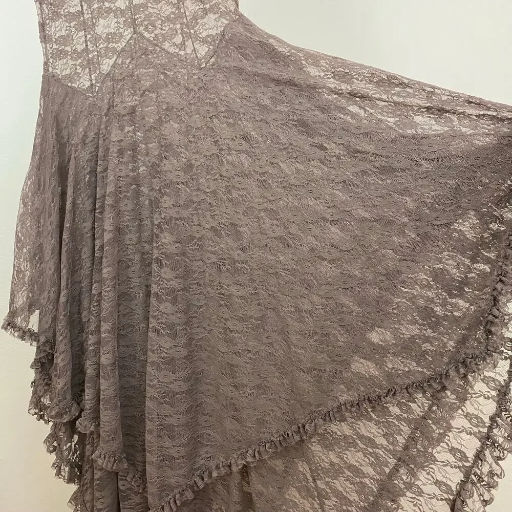 Intimately Free People French Courtship Slip - Pewter/Mink/Taupe? - Size Large